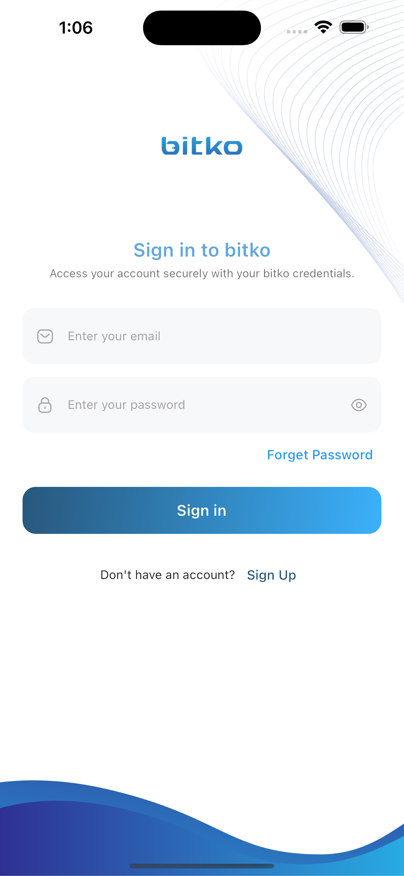 bitko Profile Screen